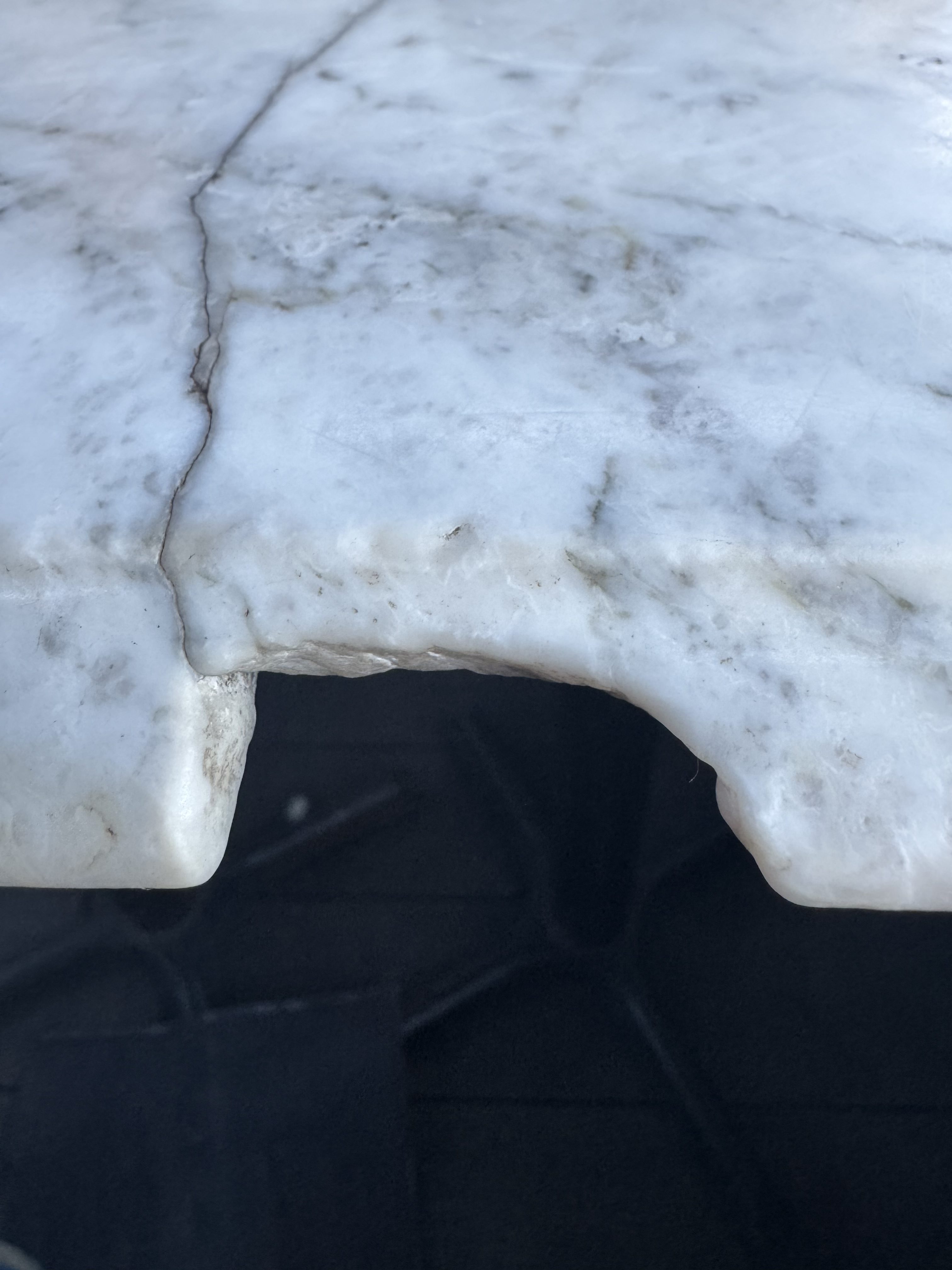 smashed marble vanity top
