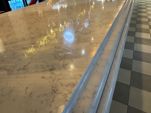 Marble worktop repolished in a bar area. Marble was scratched and pitted.Marble worktops reaired in halifax.
