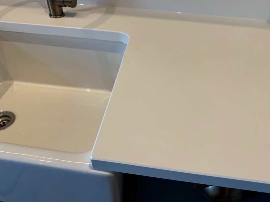 After repair: restored worktop in Huddersfield restored worktop in Huddersfield