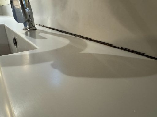 Sagging corian work surface.